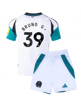 Newcastle United Bruno Guimaraes #39 Ausweichtrikot für Kinder 2024-25 Kurzarm (+ Kurze Hosen)